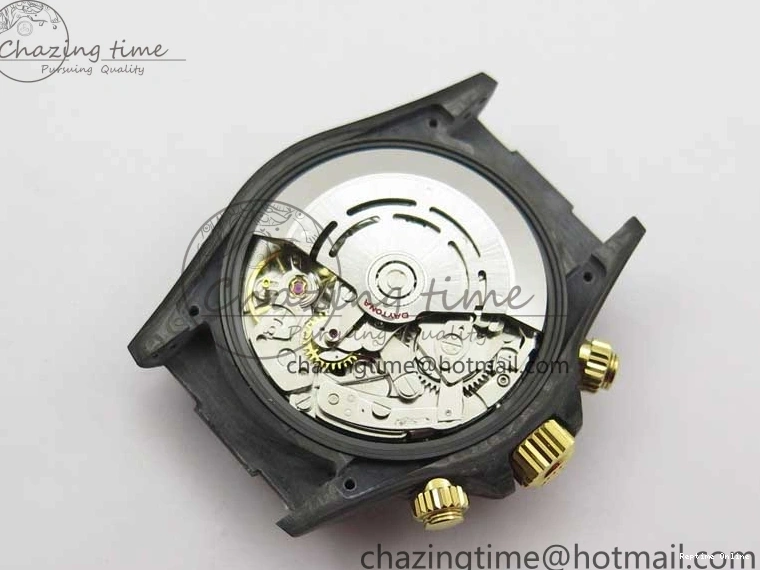 0413 ComfortFit Daytona DIW Carbon OMF Best Edition Blue Pink White Dial on White Nylon Strap A 2833